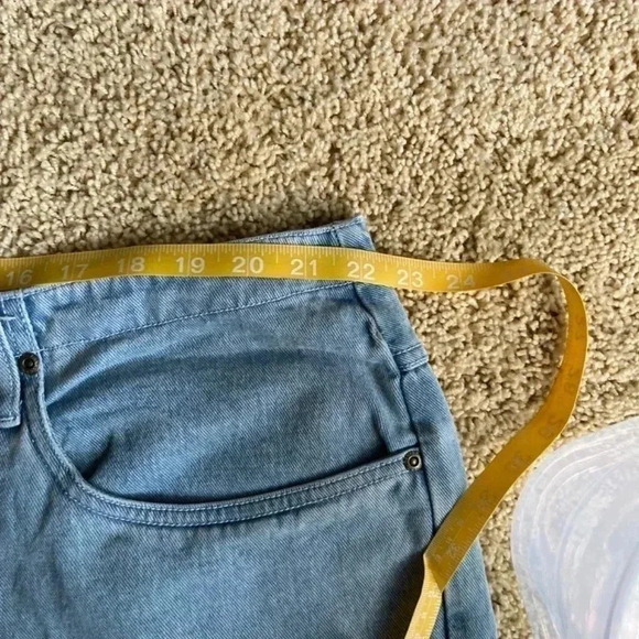 CJ Banks Light Blue Jean Shorts - Picture 6 of 8